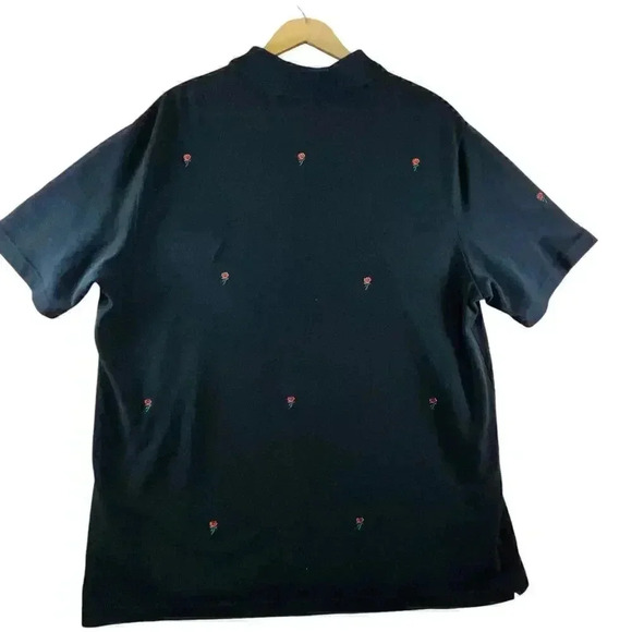 Lacoste Men’s Live Polo Shirt Black Red Rose Short Sleeve Preppy Casual XXL - Picture 2 of 6